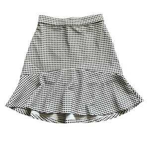 Banana Republic Black and White Checkered Skirt Size 0